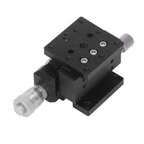 Aluminum Alloy Manual Linear Stage With Cross Roller System Micrometer Adjustment High Accuracy Stable Performance For Quantitative Movement In 1