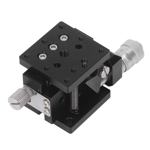 Aluminum Alloy Manual Linear Stage With Cross Roller System Micrometer Adjustment High Accuracy Stable Performance For Quantitative Movement In
