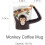 3D Monkey Ceramic Coffee Mug Funny Tea Cup with Handpainted Design Dishwasher Microwave Safe 2