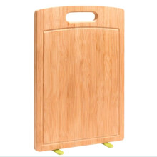 Wooden Cutting Board DualSided with Juice Groove and Stand Solid Wood Kitchen Chopping Board 34x24cm