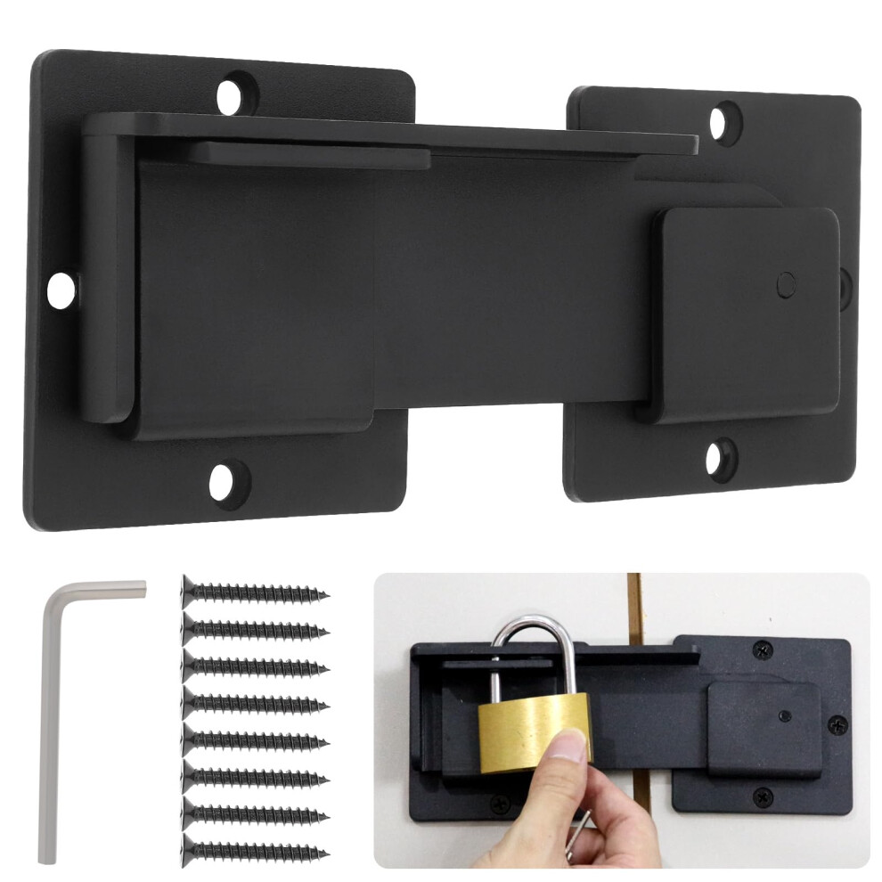 Heavy Duty 7.5' Gate Latch With Padlock Hole For Outdoor Fence, Barn Door And Shed Security 9771547234111