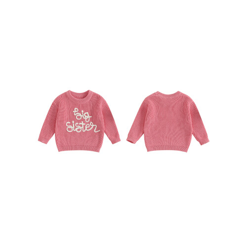 (3-4 Years, Light Pink) Πουλόβερ για νήπια στρογγυλή λαιμόκοψη 1