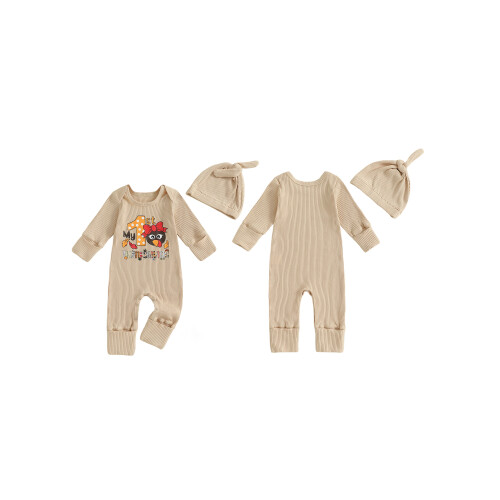 (0-3 Months, Apricot) Ensemble 2 pièces pour Thanksgiving. 1