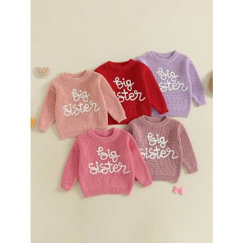 (3-4 Years, Light Pink) Πουλόβερ για νήπια στρογγυλή λαιμόκοψη 2