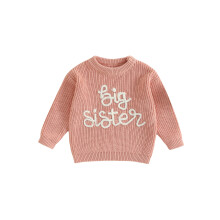 (18-24 Months, Pink) Πουλόβερ για νήπια στρογγυλή λαιμόκοψη