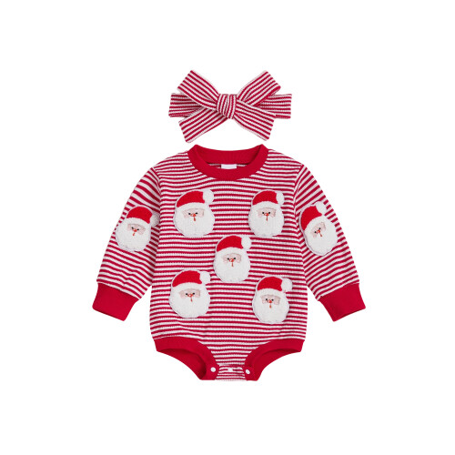 (6-12 Months, Red) Weihnachtlicher Strampler mit für Kleinkinder