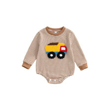 (6-12 Months, Khaki) Salopă tricotată pentru pentru nou-născuți.