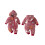 (12-18 Months, Red) Combinaison de Noël fermeture éclair 2