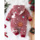 (12-18 Months, Red) Combinaison de Noël fermeture éclair 7