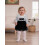 (18-24 Months, Black) Παιδικό φόρεμα κοριτσιών, φθινοπωρινό φόρεμα. 3