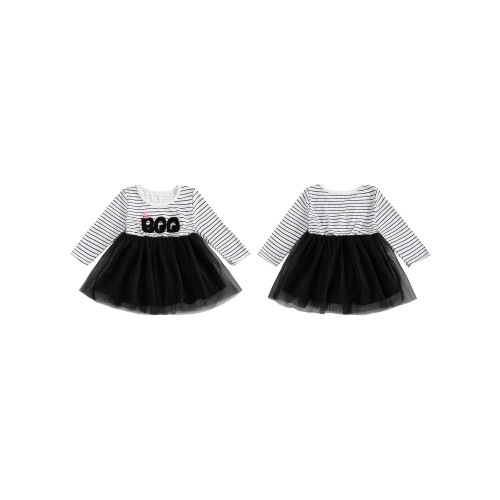 (18-24 Months, Black) Παιδικό φόρεμα κοριτσιών, φθινοπωρινό φόρεμα. 1