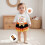 (6-9 Months, White) Σετ ρούχων για και κορδέλες. 6