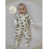 (3-6 Months, Green) Σετ Ολόσωμης Φόρμας με Σκούφο. 3