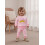 (12-18 Months, Pink) Σετ παντελονιών για κορίτσια, μπλούζα με κεντήματα και ριγέ φόρμα 7
