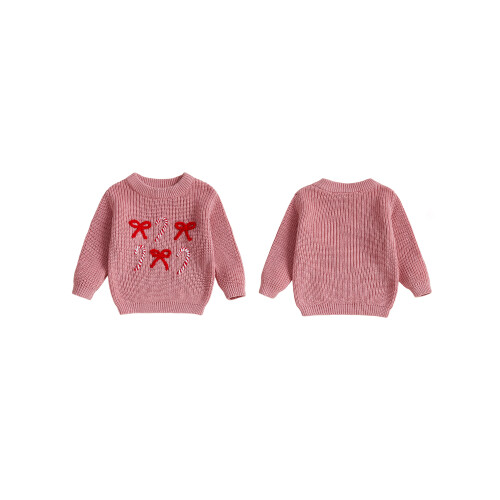 (3-4 Years, Pink) Χριστουγεννιάτικα πουλόβερ για και κέντημα. 1