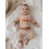 (12-18 Months, Brown) Σετ παντελονιών για κορίτσια, μπλούζα με κεντήματα και ριγέ φόρμα 7