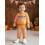 (2-3 Years, Orange) Conjunto de 2 a rayas. 5