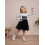 (18-24 Months, Black) Παιδικό φόρεμα κοριτσιών, φθινοπωρινό φόρεμα. 5