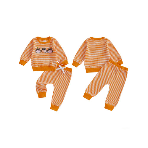 (2-3 Years, Orange) Conjunto de 2 a rayas. 1