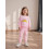 (12-18 Months, Pink) Σετ παντελονιών για κορίτσια, μπλούζα με κεντήματα και ριγέ φόρμα 8