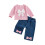 (18-24 Months, Pink) Φθινοπωρινό σετ για 2 τεμάχια 1
