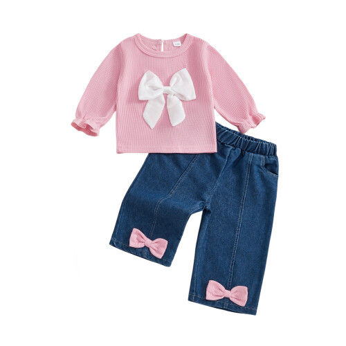 (18-24 Months, Pink) Φθινοπωρινό σετ για 2 τεμάχια