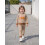 (12-18 Months, Brown) Σετ παντελονιών για κορίτσια, μπλούζα με κεντήματα και ριγέ φόρμα 5