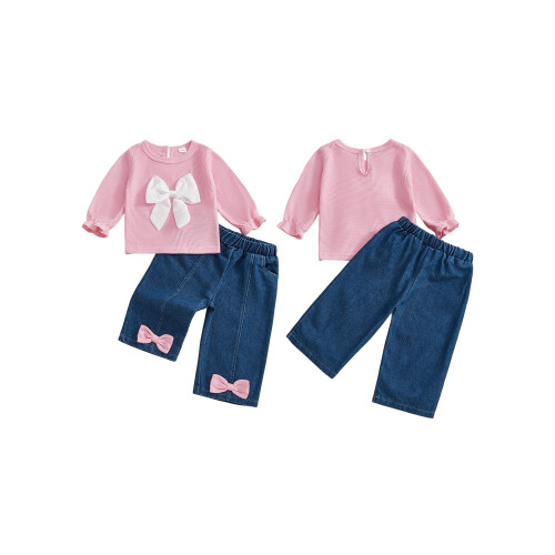 (18-24 Months, Pink) Φθινοπωρινό σετ για 2 τεμάχια 1