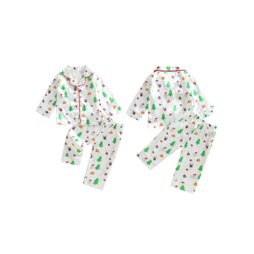(4-5 Years, White) Ensemble de pyjama de nuit 1