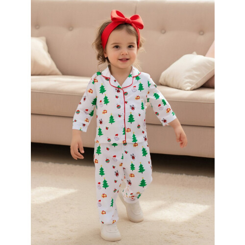 (3-4 Years, White) Ensemble de pyjama de nuit 2