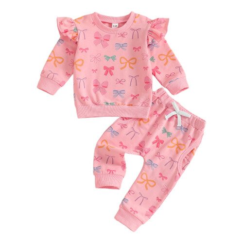 (6-12 Months, Pink) Φθινοπωρινά ρούχα για και παντελόνι