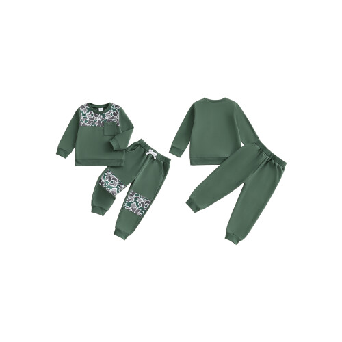 (18-24 Months, Green Camouflage) Παιδικό Σετ 2 Φθινοπωρινή Εμφάνιση 1