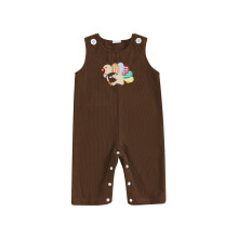 (0-3 Months, Multi-color) Romper Bríste Gan Smál Bróidnithe do Leanbh le haghaidh Lá an Bhuíochais, Éadaí an Fhómhair Gleoite