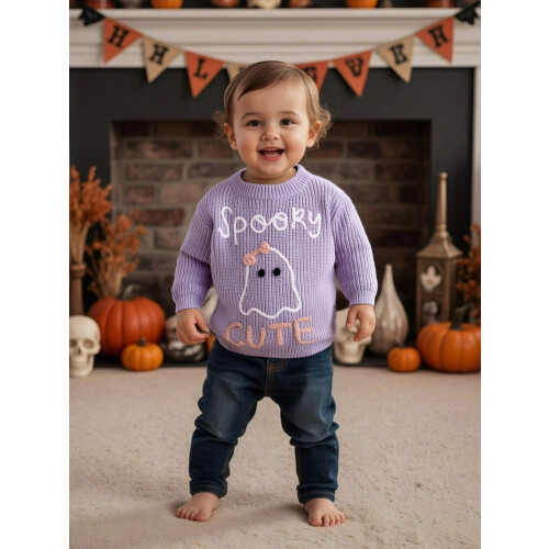 (12-18 Months, Purple) Πουλόβερ για νήπια φθινοπωρινά ρούχα 2