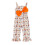 (2-3 Years, Beige) Φόρμα Halloween για νήπιο κορίτσι, Cami αμάνικη με στάμπα κολοκύθας 1