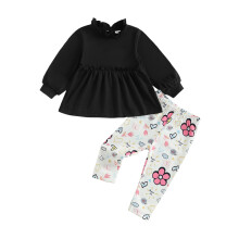 (12-18 Months, Black) Kisgyermek babalány őszi 2 db.