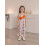 (2-3 Years, Beige) Φόρμα Halloween για νήπιο κορίτσι, Cami αμάνικη με στάμπα κολοκύθας 3