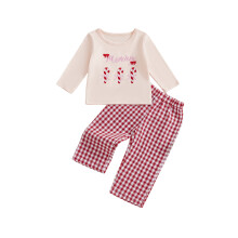 (6-12 Months, Red) 2-teiliges Weihnachtsoutfit für Kleinkinder, Winterkleidung