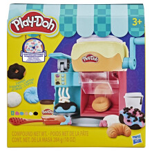 Play-Doh Donut Drop Shop, Knetmasse-Set, Spielzeug mit Lebensmittelsimulation, kreative Aktivitäten für Kinder ab 3 Jahren
