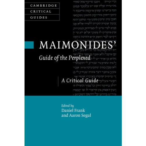 Maimonides Guide of the Perplexed Paperback Book