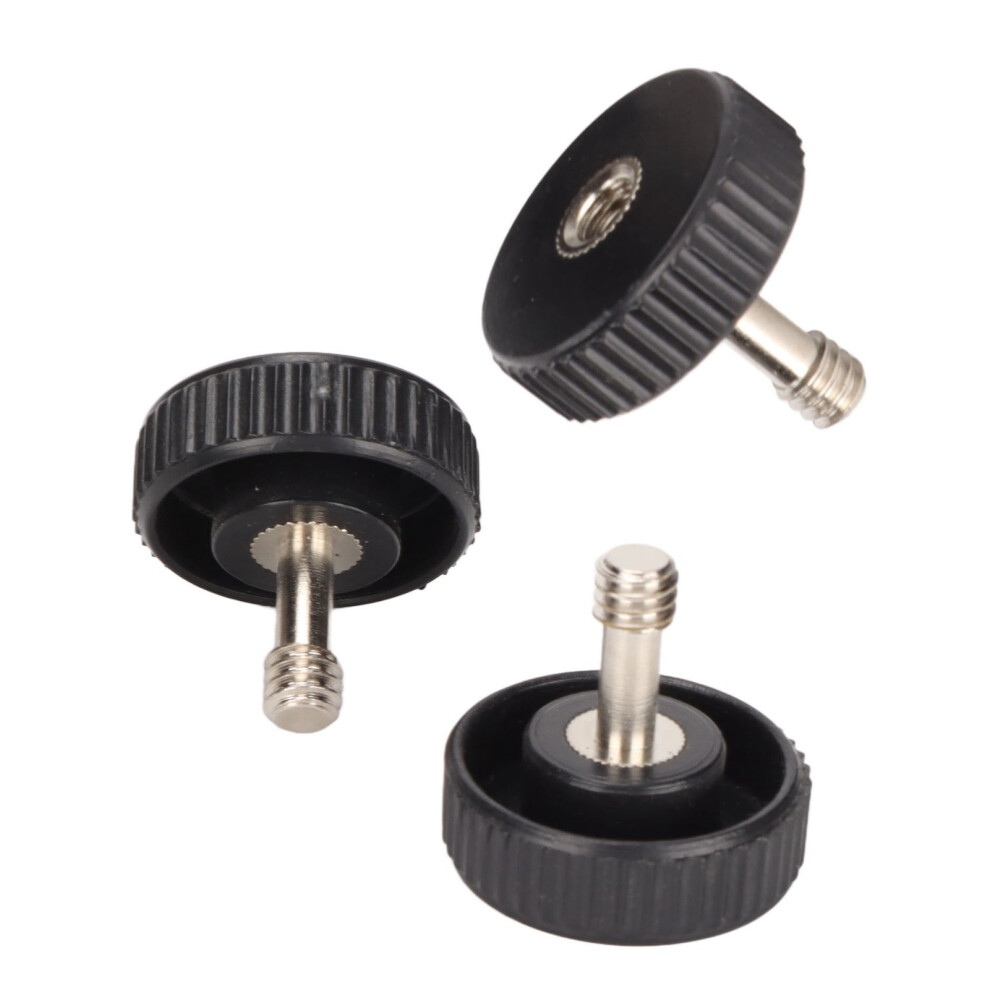3Pcs 1/4In Male-Female Thumb Screw Adapter 7340572798213