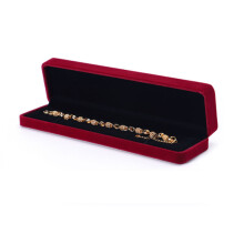 Schmuckschatulle für Halsketten und Armbänder DarkRed