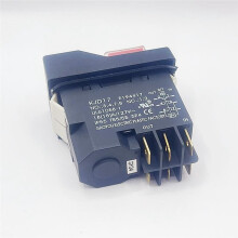 KJD17 6 Pins Electromagnetic Start Push Button Switches 18A AC127V IP55 Waterproof Equipment Safety