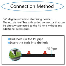 100PCS 360 Degree Misting Nozzle Irrigation,Sprinklers Sprayer for Garden Irrigation System, Sprayer Automizing Drippers