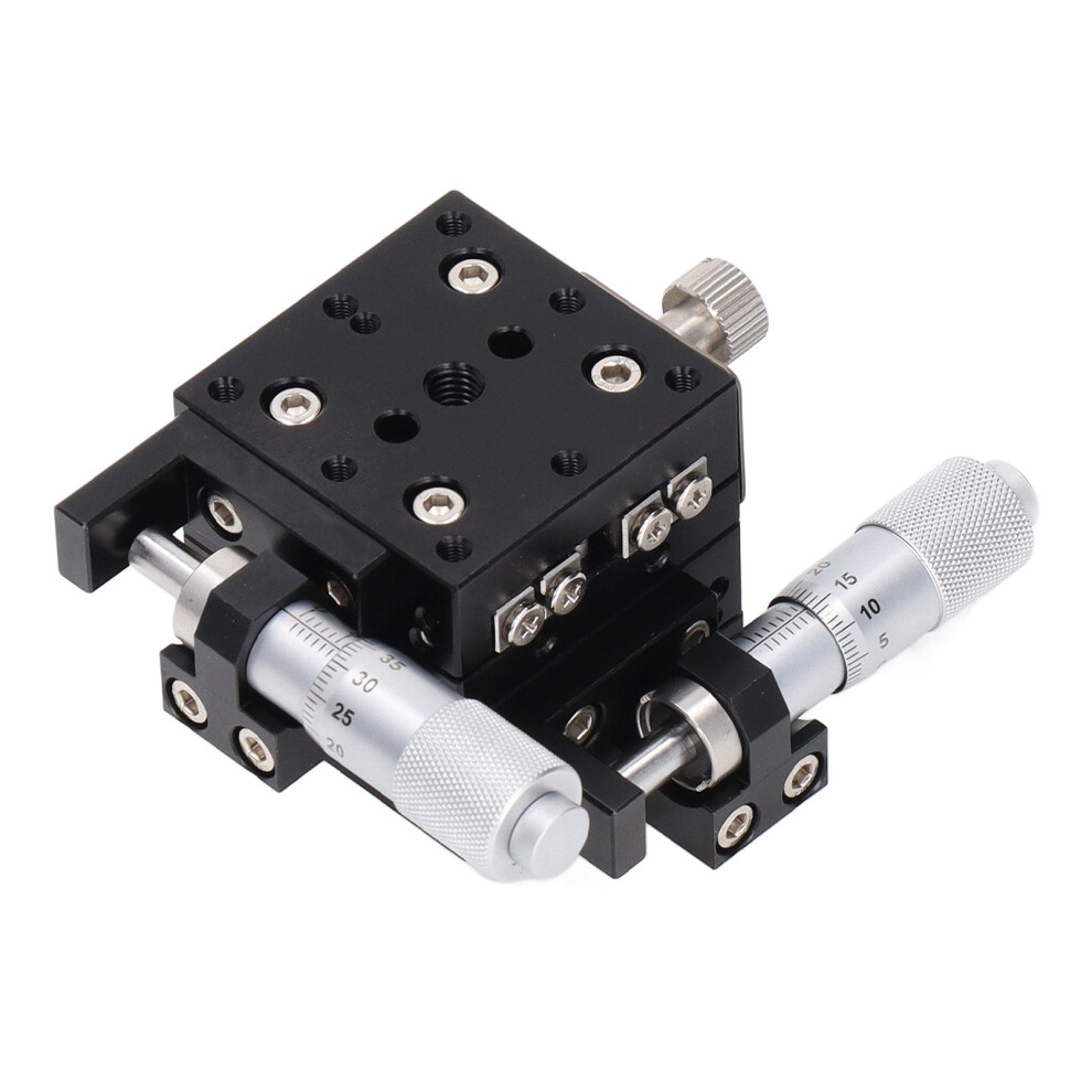 Manual Micrometer Adjustable Linear Stage Xy Axis Displacement Table Cross Roller Type Precision Positioning Platform High Accuracy Aluminum Alloy 9370362929389
