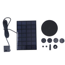 Fonte solar para piscinas, decoração de jardim faça você mesmo com design anti-entupimento e diferentes modos para fonte de água externa e