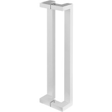 Door Handle 23.6In Stainless Steel Sliding Shower Glass Pull, Modern Barn Style, Cream White