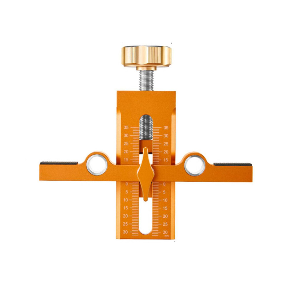 Cabinet Door Installation Jig, Adjustable Aluminum Alloy Hinge Tool With Drill Bits For Precise Alignment 9169991258072