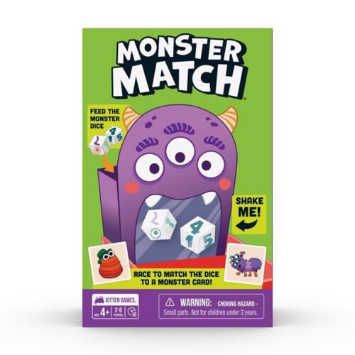 Exploding Kittens Exploding Kittens 9114374 Monster Match Card Game