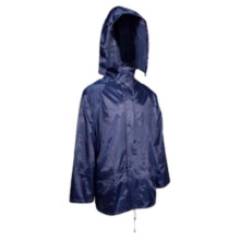 Boss 8114475 PVC & Polyester Rain Jacket, Blue - Large